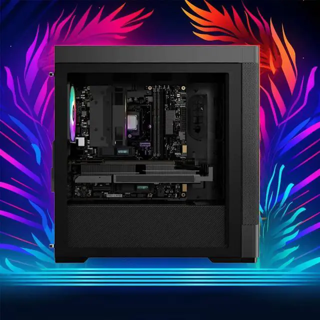 Alt view image 2 of 2 - Lenovo Legion T5 26AMR5 Tower Desktop | Ryzen 5 - 5600G - 512GB SSD Hard Drive - 16GB RAM - Nvidia GeForce RTX 3060 | 6 cores @ 4.4 GHz - 12GB GDDR6 Win 11 Home Black