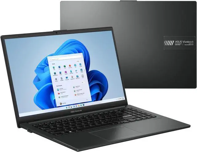 Main image of Asus VivoBook Go 15 OLED E1504 Laptop (2023) | 15.6" 1920x1080 FHD | Athlon - 7220U - 128GB SSD Hard Drive - 4GB RAM | 2 cores @ 3.7 GHz Win 11 Home Black
