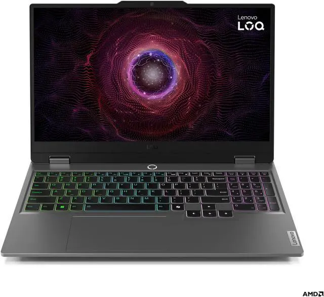 Main image of Lenovo LOQ 15ARP9 Laptop (2024) | 15.6" 1920x1080 FHD | Ryzen 7 - 7435HS - 512GB SSD Hard Drive - 24GB RAM - Nvidia GeForce RTX 4050 | 8 cores @ 4.5 GHz - 6GB GDDR6 Win 11 Home Silver