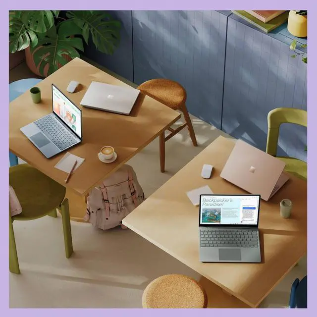 Alt view image 2 of 5 - Microsoft Surface Laptop Go 3 Laptop (2022) Touch | 12.4" 1536x1024 | Core i5 - 1235U - 128GB SSD Hard Drive - 8GB RAM | 10 cores @ 4.4 GHz Win 11 Pro Silver