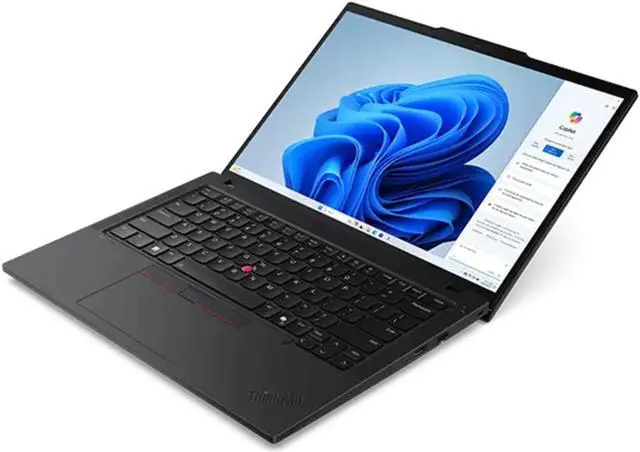 Alt view image 2 of 5 - Lenovo ThinkPad T14 Gen 5 Intel Laptop (2022) | 14" 1920x1200 FHD+ | Core Ultra 7 - 155U - 512GB SSD Hard Drive - 4GB RAM | 12 cores @ 4.8 GHz Win 10 Pro Black