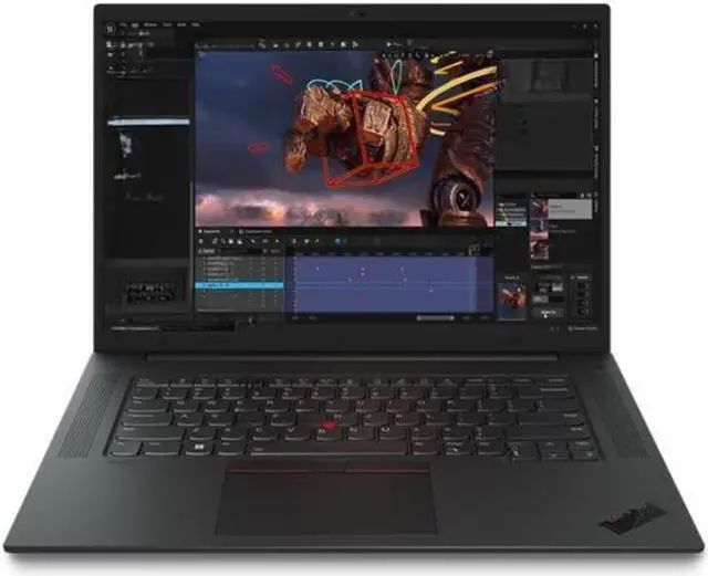 Main image of Lenovo ThinkPad P1 Gen 6 Workstation Laptop (2023) | 16" 2560x1600 QHD+ | Core i7 - 13700H - 1TB SSD Hard Drive - 4GB RAM - Nvidia RTX 2000 Ada | 14 cores @ 5 GHz - 6GB GDDR6 Win 11 Pro Black