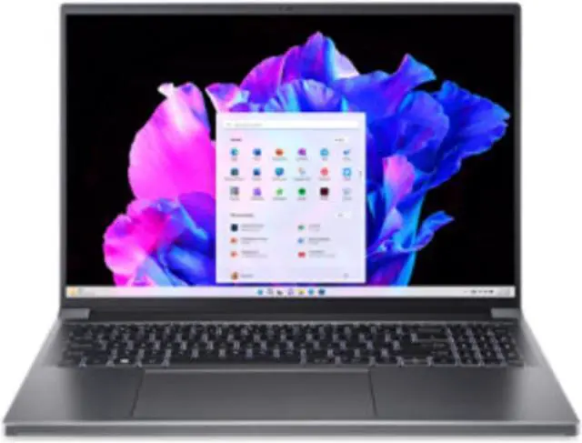 Alt view image 4 of 5 - Acer Swift X 16 SFX16-61G Laptop (2023) | 16" 2560x1600 QHD+ | Ryzen 7 Pro - 7840HS - 1TB SSD Hard Drive - 16GB RAM - Nvidia GeForce RTX 3050 | 8 cores @ 5.1 GHz - 4GB GDDR6 Win 11 Home Black