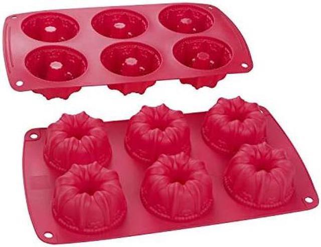 Nuolux Mold Pan Cake Fluted Tube Silicone Baking Mini Bakeware Kugelhopf  Chiffon Ring Molds Buntcake Brownie Dessert