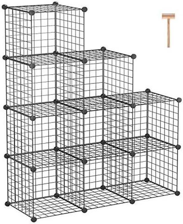 Cube Cabinet Closet Storage Organizer Modular Metal Wire Shelving