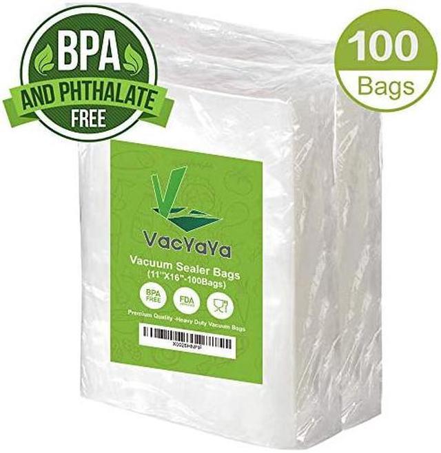 Vacuum Sealer Bags 100 Piece 11x16 Inch Commercial Grade Food Saver Bags  Seal