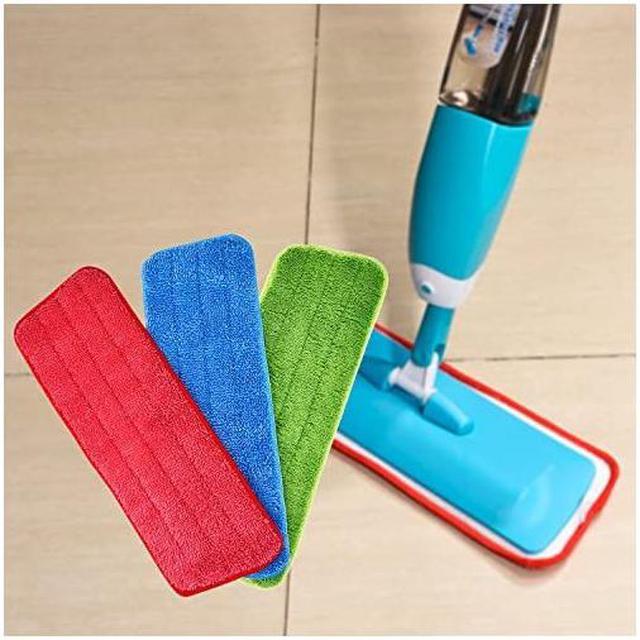 LANMU Microfiber Mop Pads Replacement Heads Compatible with Rubbermaid  Reveal Spray Mop, 3 Pack 16.5 x 5.5 Washable & Reusable Mop Refills and 2