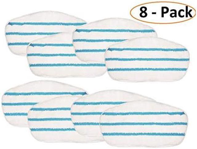 8-Pack Replacement Steam Mop Pads, Compatible with PurSteam PureSteam ThermaPro  211 10-in-1 Steam Mop Cleaner 