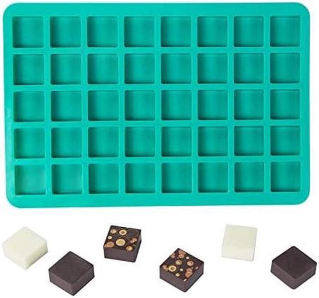 Candy Molds Silicone Chocolate Molds 40-Cavity Square Baking Molds for  Homemade Caramel, Hard Candy, Truffle Chocolate, Keto Fat Bombs, Gummy,  Jello, Peanut Butter Fudge 