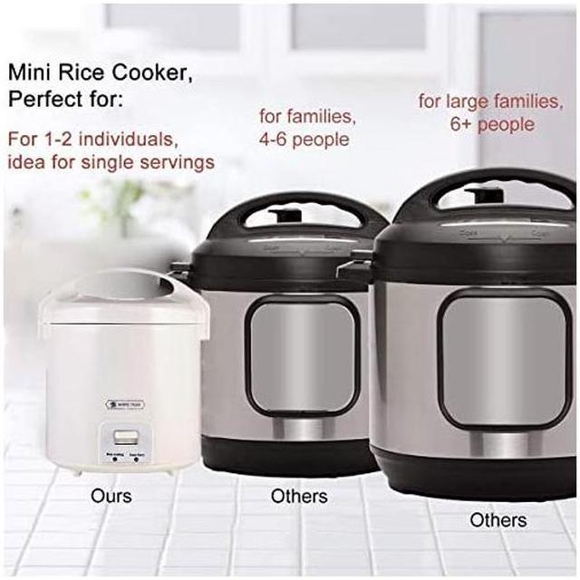 1.0L Mini Rice Cooker Portable Travel Steamer Small15 Minutes Fast Cooking