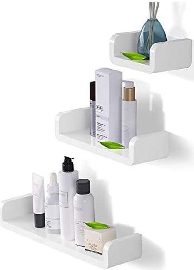 Adhesive Floating Shelves Non Drilling Bathroom Shelf Organizer