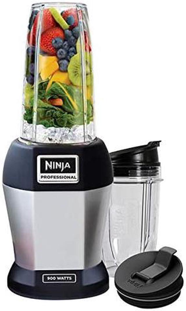Ninja BL455_30 Nutri Professional Personal Blender Bonus Set with 3-Sip &  Seal Single Serves(12, 18, and 24 oz. Cups) & 75-Recipe Cookbook, Stainless