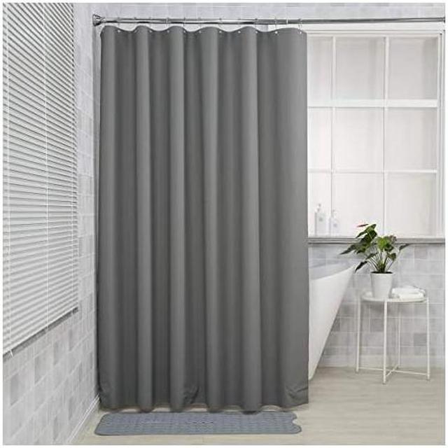 Shower Curtain Liner EVA Waterproof Bathroom Bathtub Hanging Curtain with  Hooks