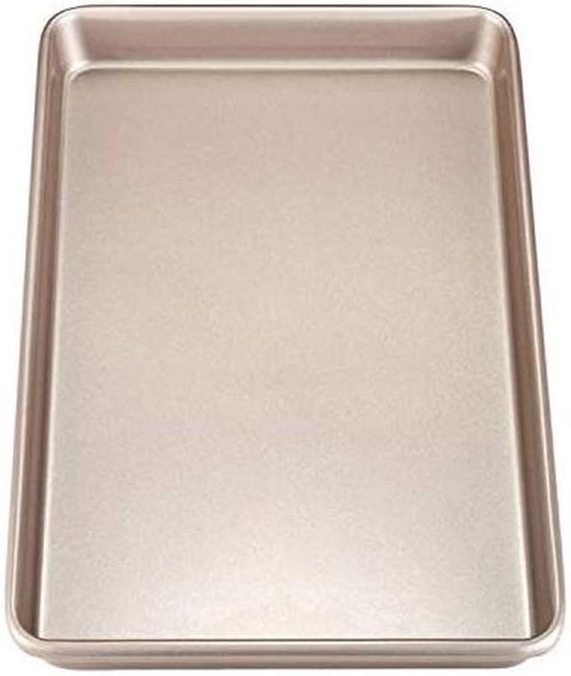 CHEFMADE 17-Inch Baking Sheet Pan, Non-Stick Carbon Steel Rimmed Cookie  Sheet Pan for Oven Roasting Meat Bread Jelly Roll Battenberg Pizzas  Pastries 12.8 x 17.7 x 1.1 (Champagne Gold)
