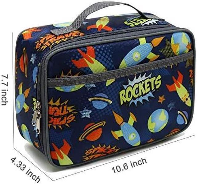 Kids Lunch Box Insulated Soft Bag Mini Cooler Back To School Thermal Meal  Tote Kit For Girls, Boys, Astronaut