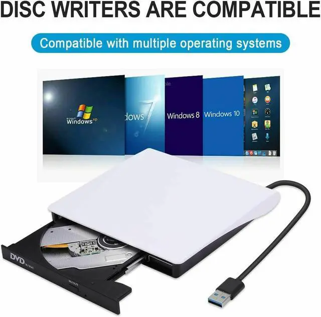 Alt view image 7 of 7 - Slim External CD DVD Drive USB 3.0 Disc Player Burner Writer For Laptop PC Mac