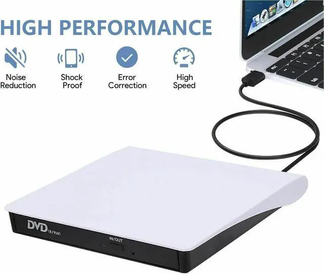 Alt view image 3 of 7 - Slim External CD DVD Drive USB 3.0 Disc Player Burner Writer For Laptop PC Mac