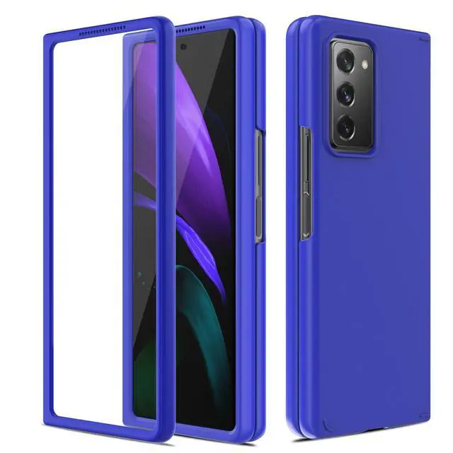 Alt view image 7 of 7 - For  Galaxy Z Fold 2 5G Full Body Phone Case +Built-In Screen Protector