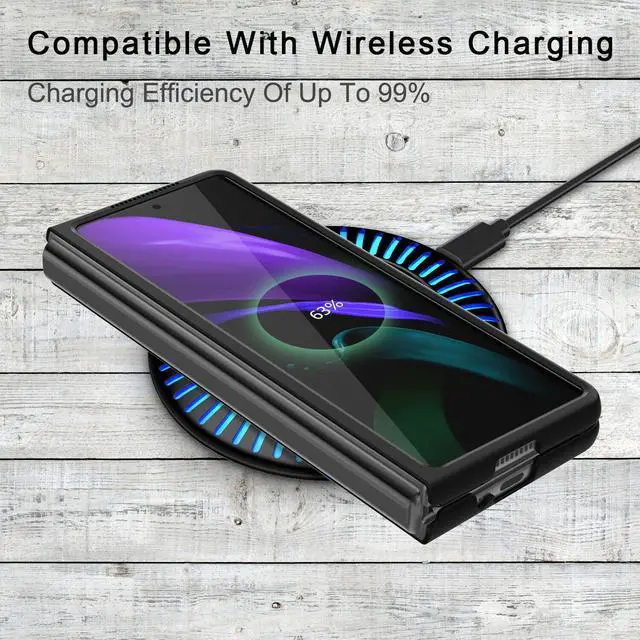 Alt view image 5 of 7 - For  Galaxy Z Fold 2 5G Full Body Phone Case +Built-In Screen Protector