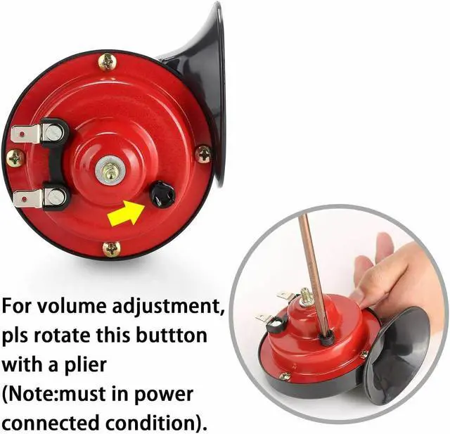 Alt view image 6 of 6 - Loud Super Train Horn For Trucks SUV Car-Boat Motorcycles 12V Vehicle Universal