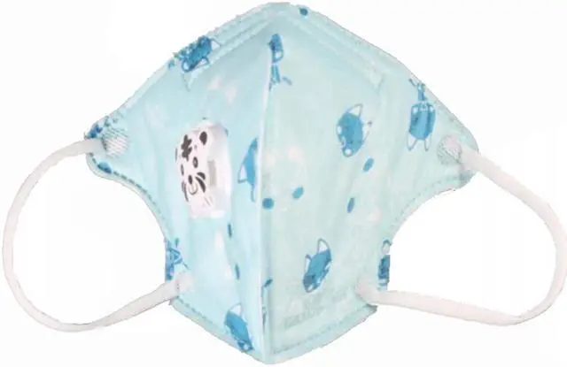Main image of 30PCS Reusable Kids KN95 Mask 5-layers - Valved Face Mask Air Anti-Dust / Anti-Fog Mouth Respirator Windproof For 3 to 12 Years Old Children Blue