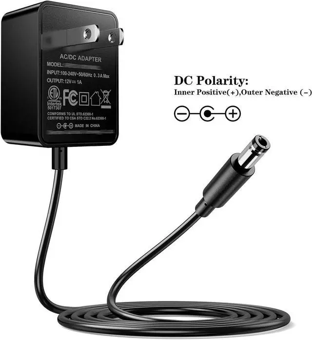 Alt view image 7 of 7 - 12V 1A AC Adapter Charger Replacement w/8 Tips Regulated Power Supply Cord for LED Strip Light CCTV Camera BT Speaker GPS Webcam Router DC12V Transformer with ETL Certificate