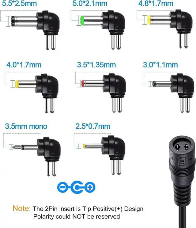 Alt view image 3 of 7 - SoulBay 12W Universal Multi Voltage AC/DC Adapter Switching Power Supply with 8 Selectable Adapter Plugs, Suitable for 3 V to 12 V Device