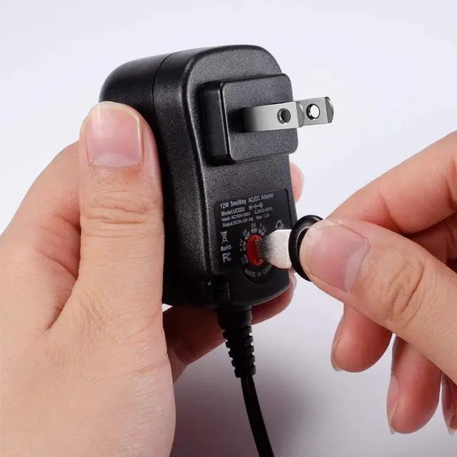 Alt view image 7 of 7 - SoulBay 12W Universal Multi Voltage AC/DC Adapter Switching Power Supply with 8 Selectable Adapter Plugs, Suitable for 3 V to 12 V Device