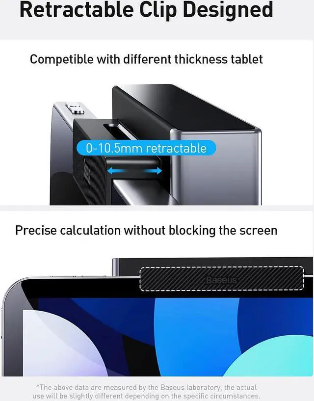 Alt view image 6 of 7 - iPad Pro USB C Hub, Baseus 6-in-1 MacBook Air Adapter, USB C Docking Station with 4K@60Hz HDMI, 100W PD Charging, TF/SD Card Reader, USB 3.0 & 3.5mm Headphone Jack, USB C Adapter for Laptop and More