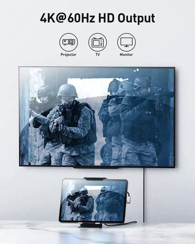 Alt view image 5 of 7 - iPad Pro USB C Hub, Baseus 6-in-1 MacBook Air Adapter, USB C Docking Station with 4K@60Hz HDMI, 100W PD Charging, TF/SD Card Reader, USB 3.0 & 3.5mm Headphone Jack, USB C Adapter for Laptop and More