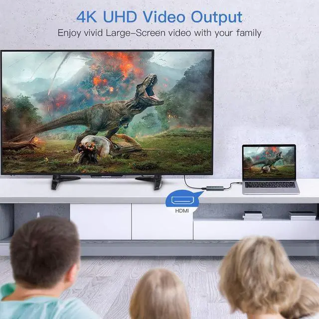 Alt view image 3 of 7 - Baseus 5-in-1 USB HubsUSB C Hub to USB 3.0,4K/30Hz HDMI Adapter for MacBook Pro 2020 2019