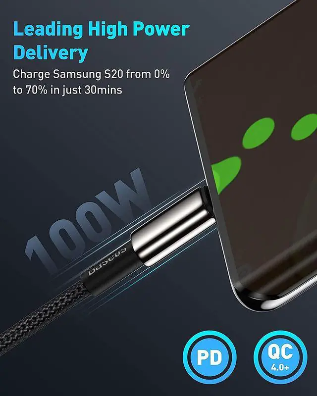 Alt view image 5 of 7 - Baseus 8-in-1 USB C Hub and 100W USB C Cable