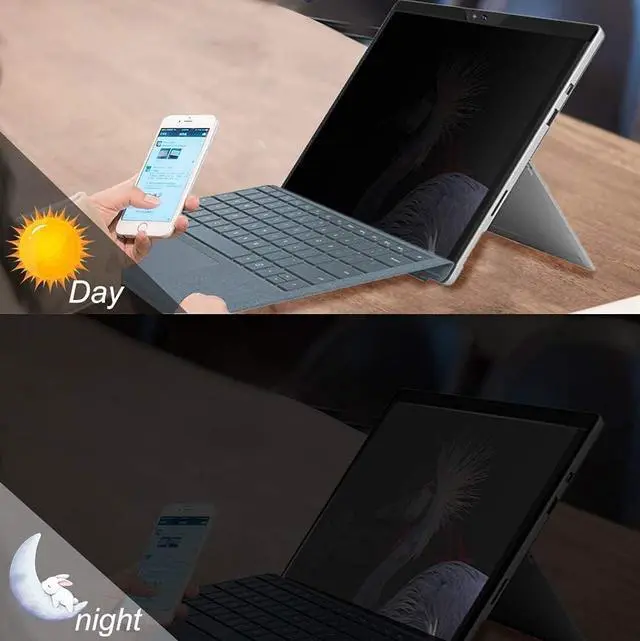 Alt view image 3 of 6 - FILMEXT for Microsoft Surface GO 2th Generations Fully Removable Privacy Screen Protector Filter, Anti-Spy Filter, Anti-Glare Feature Makes (for Surface GO 2th Generations Privacy Screen Protector)