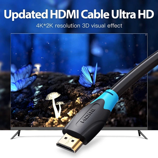 Alt view image 4 of 7 - 4K HDMI Cable 3FT, 18Gbps High Speed HDMI Cord 2.0, Support 4K 60Hz Ultra HD 1080P 3D ARC Compatible for Monitor UHD TV PC PS5 PS4