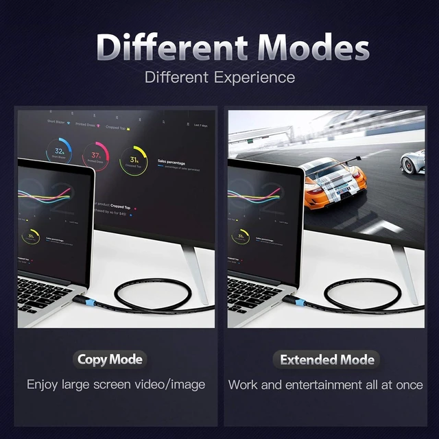Alt view image 5 of 7 - 4K HDMI Cable 3FT, 18Gbps High Speed HDMI Cord 2.0, Support 4K 60Hz Ultra HD 1080P 3D ARC Compatible for Monitor UHD TV PC PS5 PS4