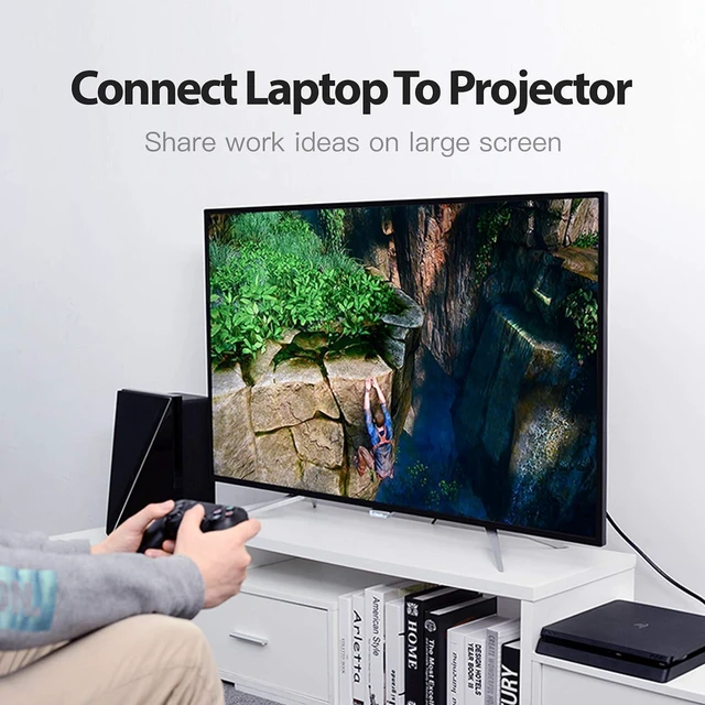 Alt view image 6 of 7 - 4K HDMI Cable 3FT, 18Gbps High Speed HDMI Cord 2.0, Support 4K 60Hz Ultra HD 1080P 3D ARC Compatible for Monitor UHD TV PC PS5 PS4