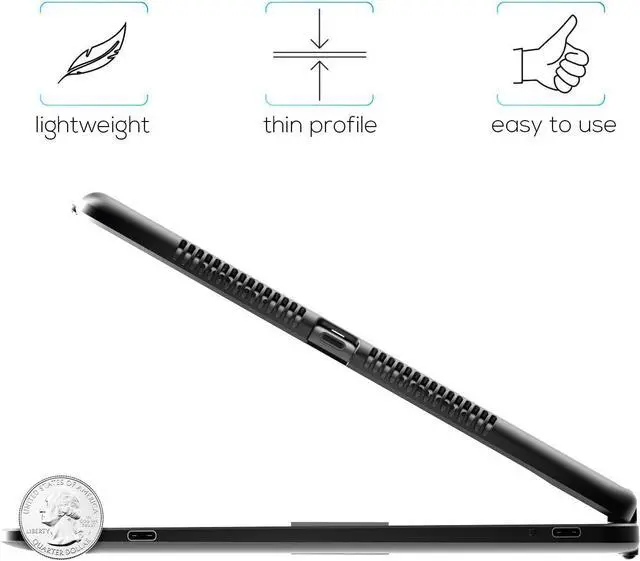Alt view image 6 of 7 - Touch for iPad 9th Generation Keyboard Case (10.2", 2021), Multi-touch Trackpad, 10 Color Backlight, 360° Rotatable, Thin & Light for 8th Gen (2020), 7th Gen (2019), Air 3, Pro 10.5 (Black)