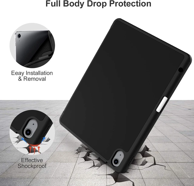 Alt view image 4 of 7 - Akkerds for iPad Air 11 Inch Case M4/M3/M2, Air 5th/4th Gen 10.9, Black
