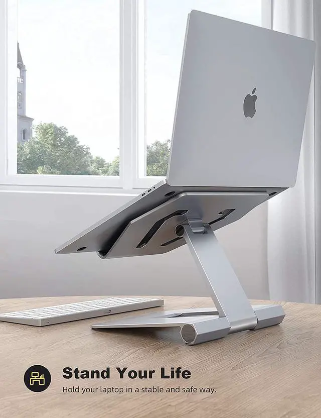 Alt view image 6 of 7 - Lamicall Adjustable Tablet Stand and Adjustable Laptop Stand Holder Bundle