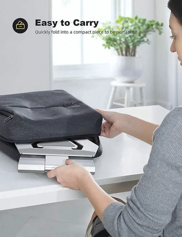 Alt view image 7 of 7 - Lamicall Adjustable Tablet Stand and Adjustable Laptop Stand Holder Bundle