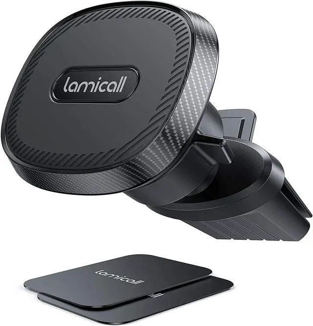 Alt view image 2 of 7 - Lamicall Car Headrest Tablet Holder and Car Magnetic Phone Holder - Black