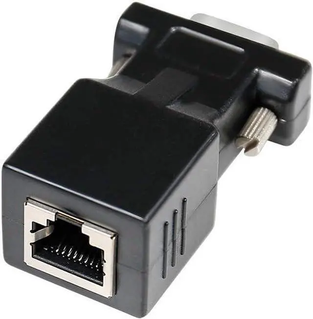 Alt view image 6 of 7 - DTECH RS232 DB9 to RJ45 Serial Adapter DB-9 Female/Male to RJ-45 Female Ethernet Converter (2 Pack)