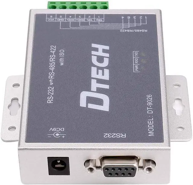 Alt view image 4 of 7 - DTECH Active Isolated RS232 to RS485 RS422 Converter with RJ45 Serial Port Terminal Board Power Adapter DB9 Cable Optical Isolation Protection 2.5kV