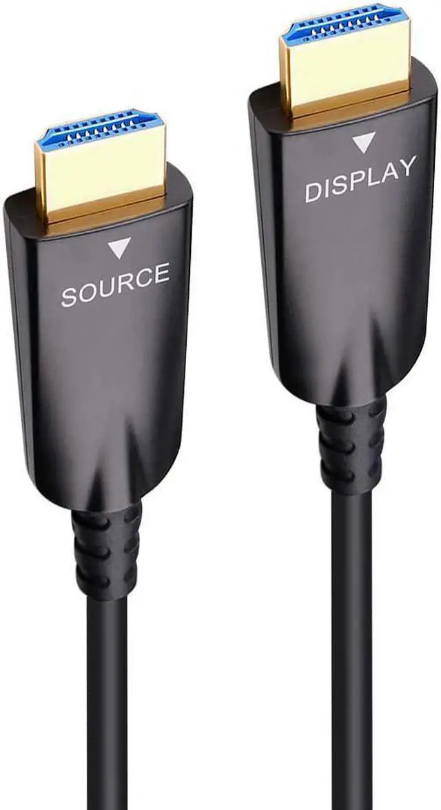 Alt view image 4 of 6 - DTech 75ft Fiber Optic HDMI Cable with 4K 30Hz and 1080p 60Hz HD Video 3D ARC HDCP CEC High Speed Supported Compatible with DVD Player Computer Monitor Gaming Console TV (75 Feet, Black)