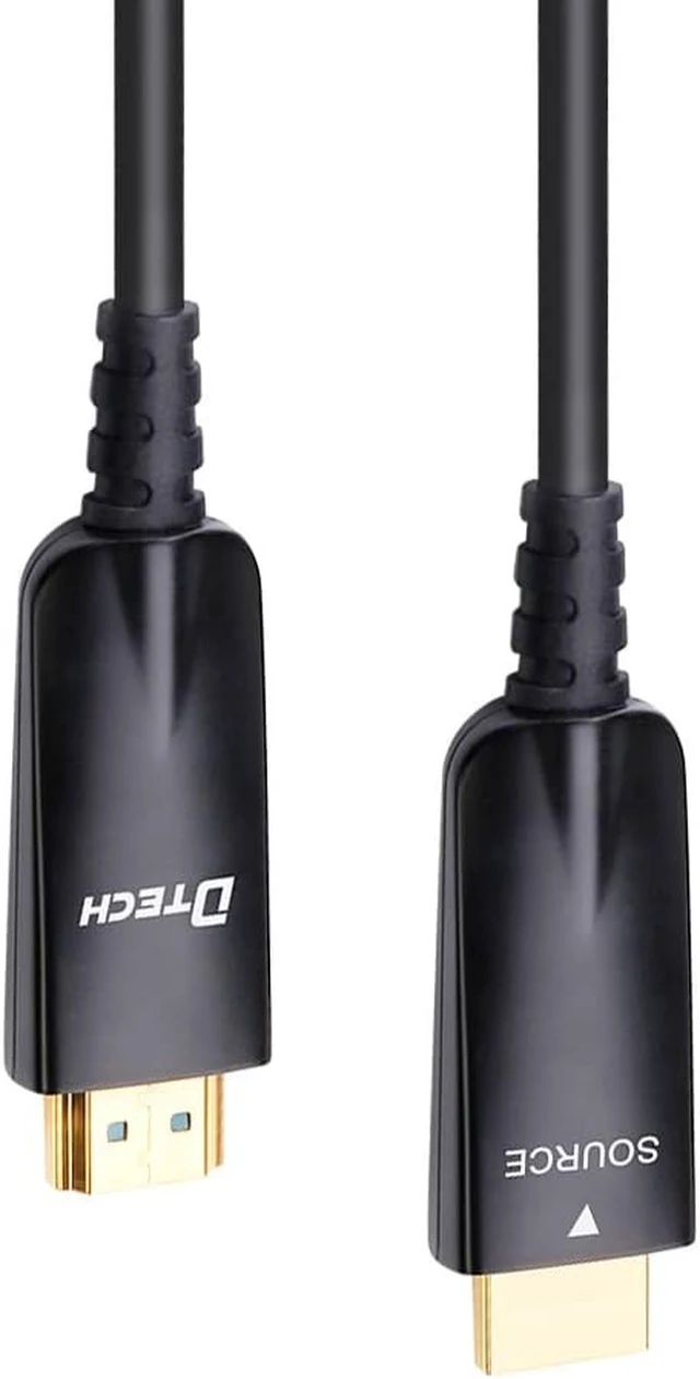 Alt view image 6 of 6 - DTECH 328 Feet Fiber Optic HDMI Cable 4K 60Hz 1080p Ultra HD Video 3D HDCP CEC High Speed HDMI Cord (100 Meters, Black)