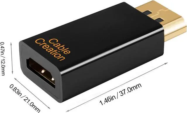 Alt view image 3 of 7 - [3-Pack] Displayport to HDMI Adapter Bundle with DisplayPort to HDMI Cable 6ft, Support 4K@30Hz