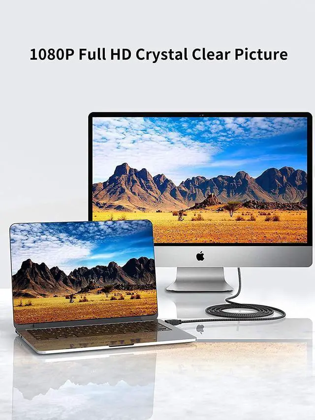 Alt view image 7 of 7 - DVI-D 24+1 to HDMI Cable 1080P +USB C to HDMI & VGA HubCompatible with MacBook Pro 2020, iPad Pro 2020, Dell XPS 13/15, Yoga 910, Surface Go