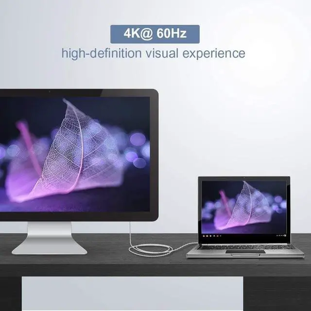 Alt view image 4 of 7 - CableCreation 10FT HDMI Male to Male Cable Bundle with Active DisplayPort to HDMI Adapter 4K@60Hz