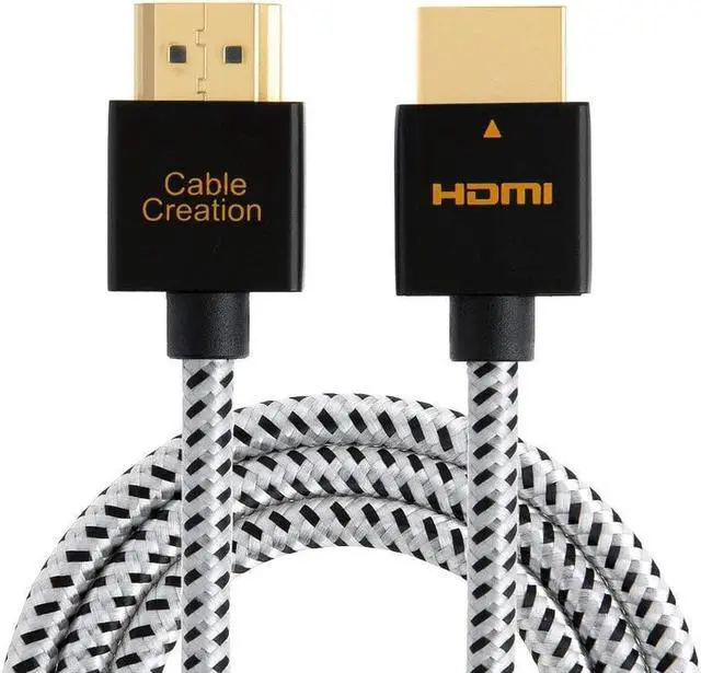 Alt view image 2 of 3 - CableCreation 10ft HDMI Cable Bundle with Upward Angle HDMI Male to Female Adapter