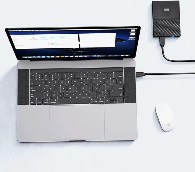 Alt view image 7 of 7 - [3-Pack] CableCreation Short USB C Hard Drive Cable 1FT, USB 3.1 C to Micro B Cable 10Gbps USB C to Hard Drive Cable Compatible with MacBook Pro Air Galaxy S5 My Passport Elements etc, 0.3m Black